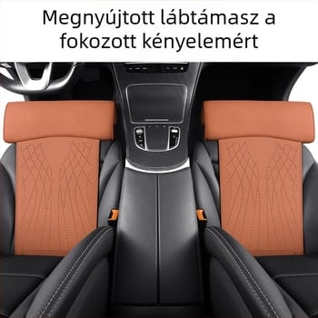 Új autósülés-párna memóriahabos lábtartó velúr üléspárna lábtartó integrált fő vezetőülés és utasülés meghosszabbított párnája