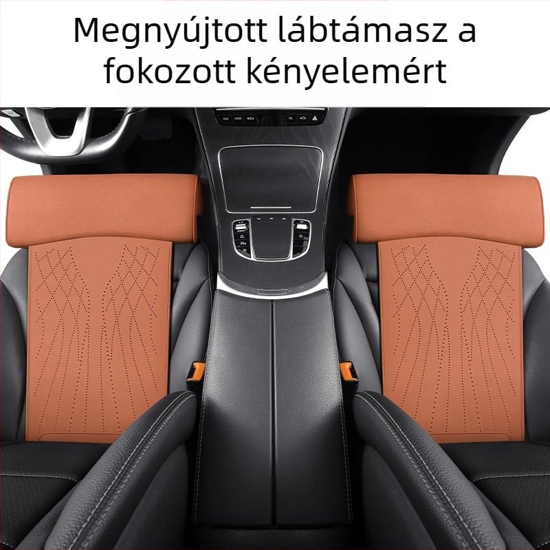 Új autósülés-párna memóriahabos lábtartó velúr üléspárna lábtartó integrált fő vezetőülés és utasülés meghosszabbított párnája