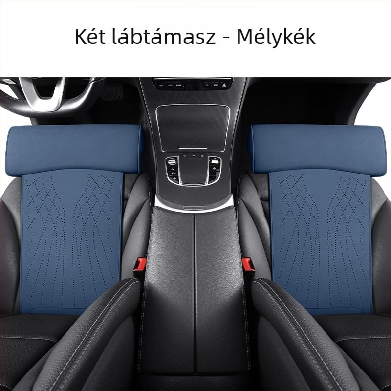 Új autósülés-párna memóriahabos lábtartó velúr üléspárna lábtartó integrált fő vezetőülés és utasülés meghosszabbított párnája