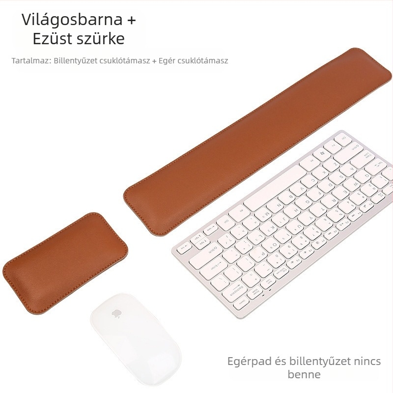 Határokon átnyúló, egyszínű, egyszerű bőr egérpad, extra nagy, puha csuklótámasz, billentyűzet, kéztámasz, számítógépasztal-pad, tétel