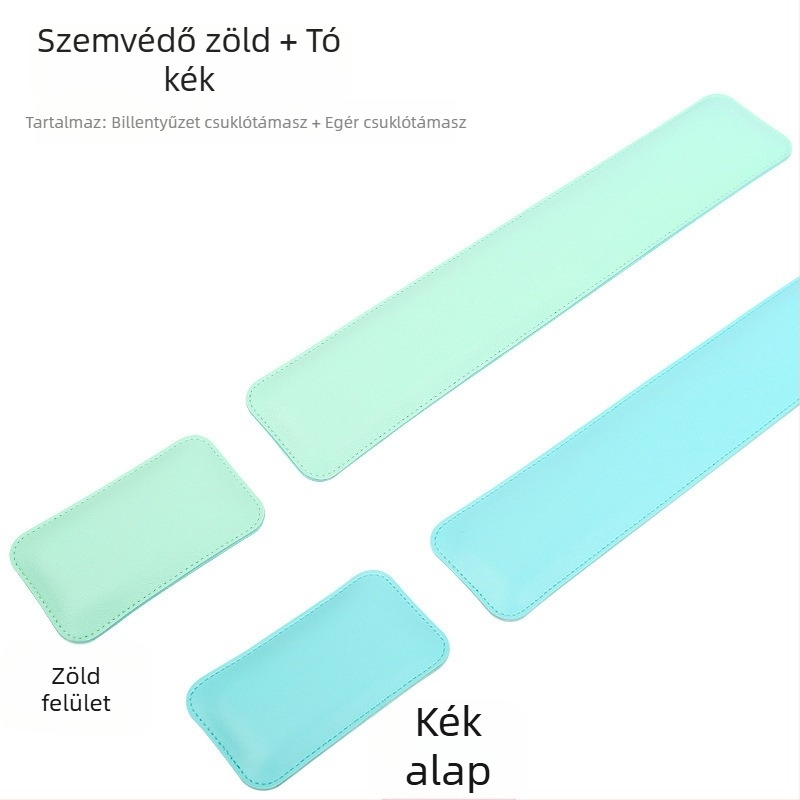 Határokon átnyúló, egyszínű, egyszerű bőr egérpad, extra nagy, puha csuklótámasz, billentyűzet, kéztámasz, számítógépasztal-pad, tétel