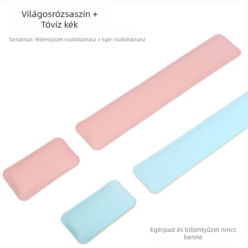 Határokon átnyúló, egyszínű, egyszerű bőr egérpad, extra nagy, puha csuklótámasz, billentyűzet, kéztámasz, számítógépasztal-pad, tétel