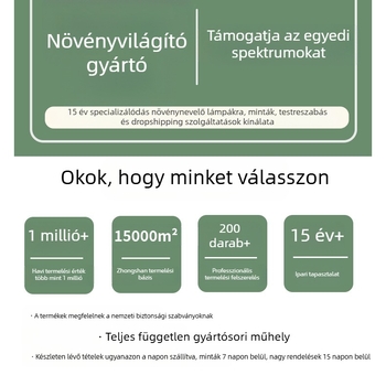 Növénylámpa T20 teljes spektrumú növekedési lámpa pozsgás lámpa zöld növény kiegészítő fény LED virágnövény növekedési lámpa