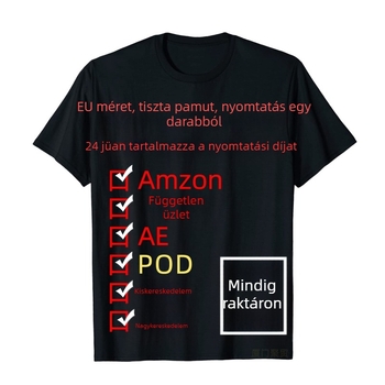 Független Állomás Amazon Rövid ujjú Póló Mosott Régi Amerikai Utcai Trend Európai és Amerikai Méretek Határokon Átnyúló