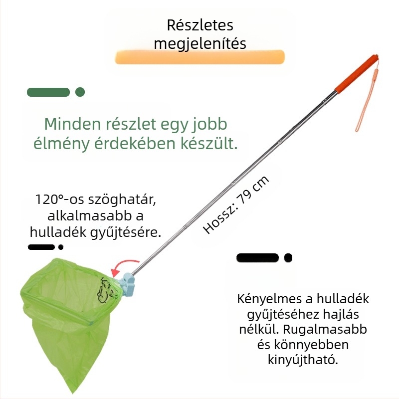 Kültéri kutyakaki-szedő, Behúzható kutyakaki-szedő, Kisállat-kaki-szedő, Kutyakaki-szedő, Kültéri kutyakaki-zsák