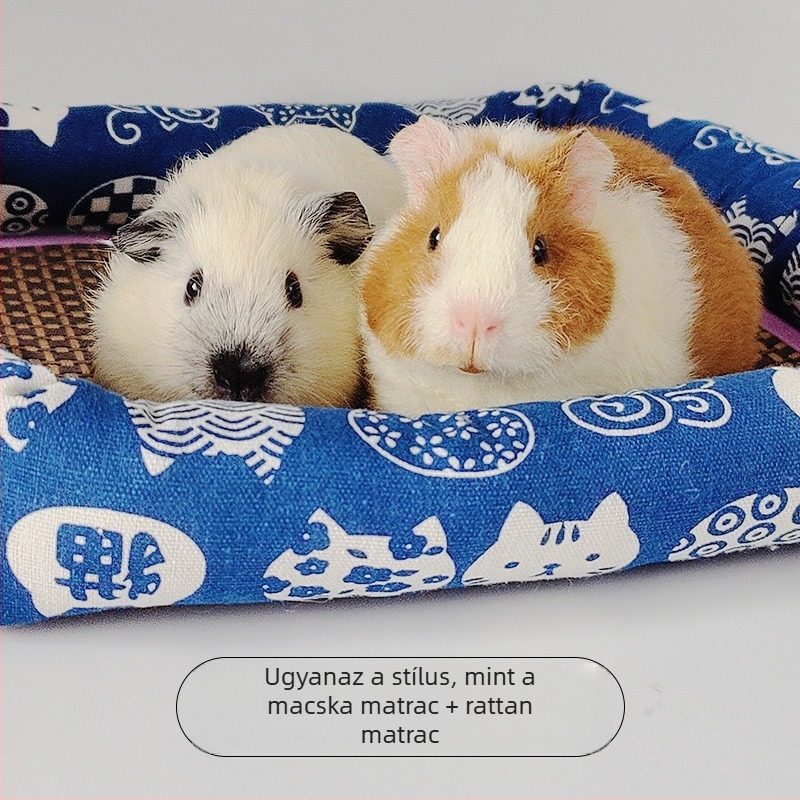 Nyári macskafészek hűvös fészek macskaszőnyeg rattan szőnyeg kennel közepes és kis kutyáknak teddy kisállat ágy jégfészek macska kellékek