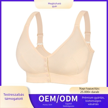 0Xl-7Xl extra nagy méretű melltartó európai és amerikai méretű állítható vállpántok határokon átnyúló népszerű fényes elöl gombos nagy méretű Intimates