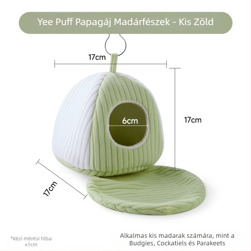 Yee papagáj torta madárfészek pamut téli tigrisbőr bazsarózsa xuanfeng meleg alvófészek függőágy függő madárfészek speciális kellékek