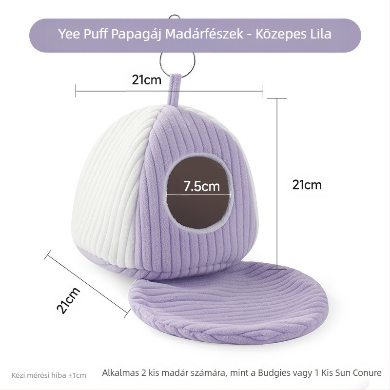 Yee papagáj torta madárfészek pamut téli tigrisbőr bazsarózsa xuanfeng meleg alvófészek függőágy függő madárfészek speciális kellékek