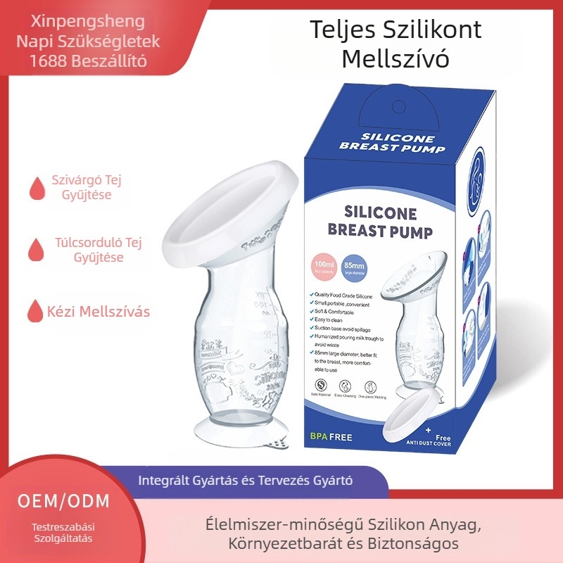 Spot 90ml szilikon mellszívó anyatejgyűjtő kézi mellszívó fejőeszköz szülés utáni kellékek tapadókoronggal