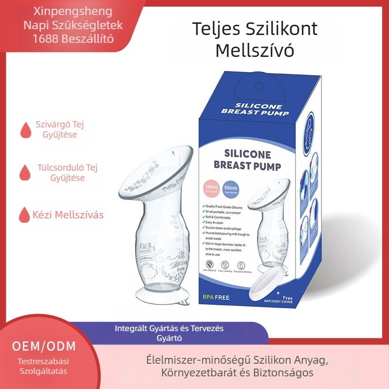 Spot 90ml szilikon mellszívó anyatejgyűjtő kézi mellszívó fejőeszköz szülés utáni kellékek tapadókoronggal