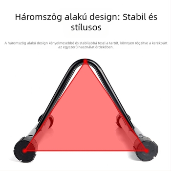 Kerékpártároló állvány Háromszegmenses, összeillesztett hegyi kerékpár-földi parkolóállvány Kerékpárkiállító állvány