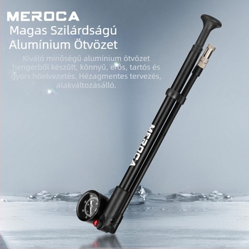MEROCA lengéscsillapító nagynyomású pumpa kerékpár pneumatikus első villa hátsó hólyag hordozható légpumpa 300PSI
