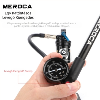 MEROCA lengéscsillapító nagynyomású pumpa kerékpár pneumatikus első villa hátsó hólyag hordozható légpumpa 300PSI