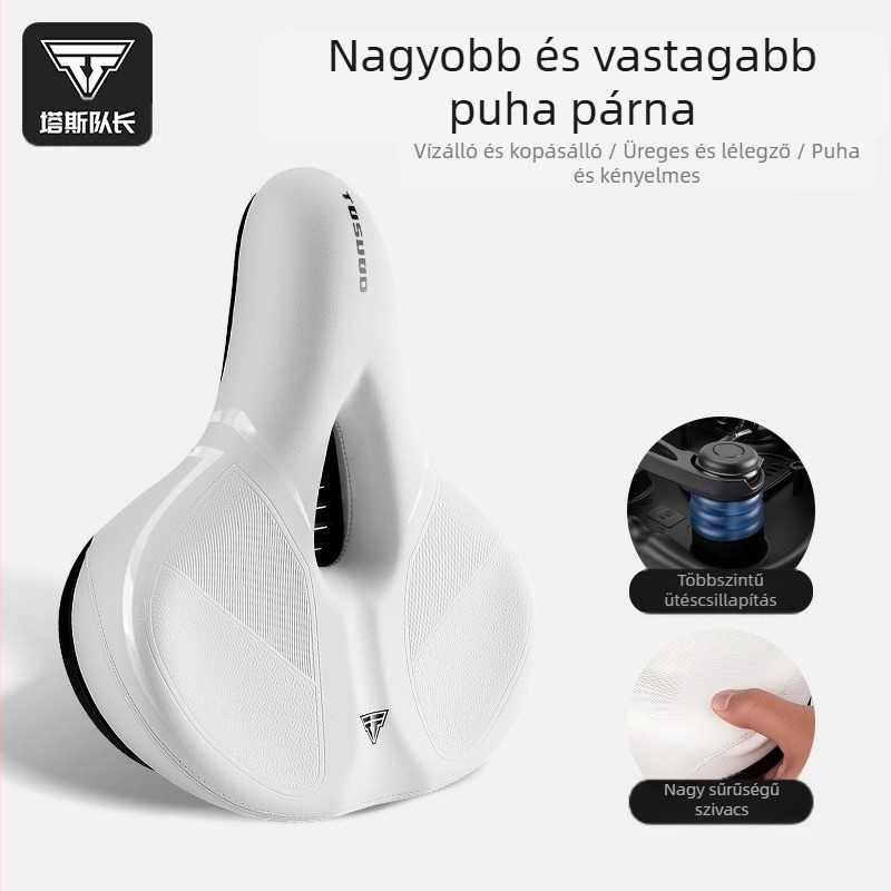 Captain Tas kerékpárülés-párna hegyi kerékpár üléspárna vastagított szilikon nyereg szuper puha ülés kerékpár kiegészítők