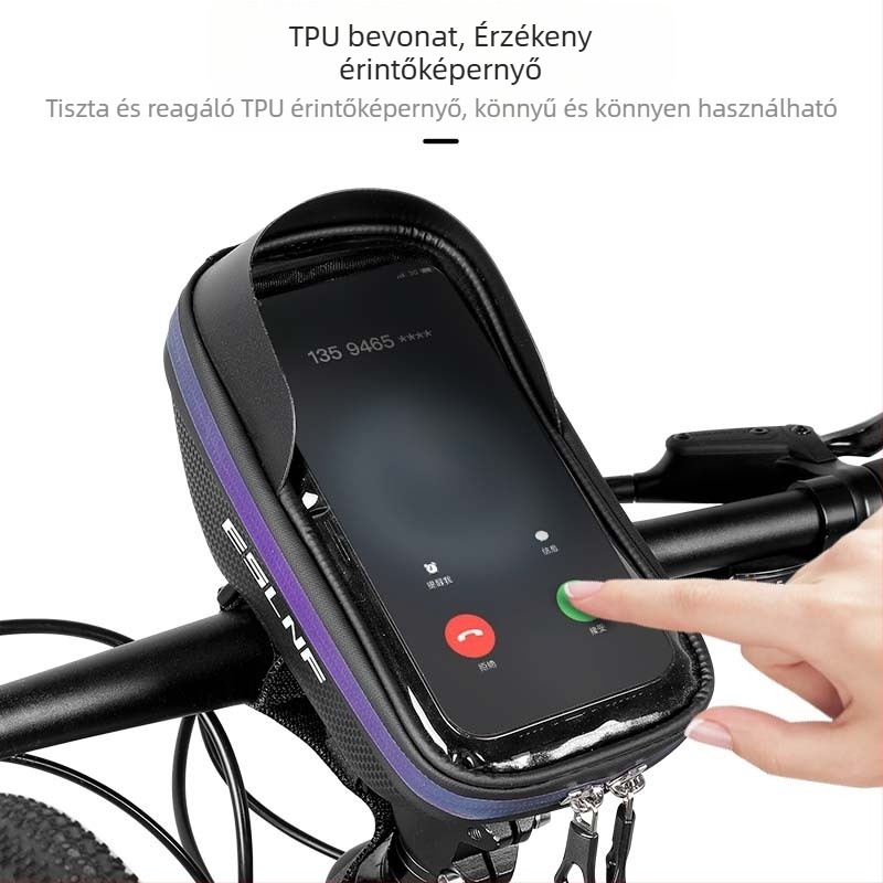 ESLNF kerékpártáska nagy kapacitású kerékpár fejtáska hegyi kerékpár vízálló felsőcső táska színes motoros táska