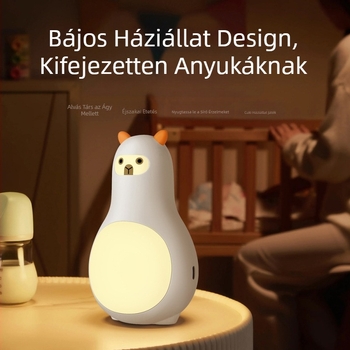 Meng Chong fehérzajú alvássegítő éjszakai fény intelligens időzítő fehérzajgép független vezérlésű meleg éjszakai fény