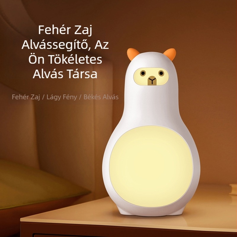 Meng Chong fehérzajú alvássegítő éjszakai fény intelligens időzítő fehérzajgép független vezérlésű meleg éjszakai fény