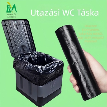 Mobil WC-tisztító zsák Eldobható WC-különlegesség terhes nőknek és időseknek WC-lebomló, vastagított szemeteszsák