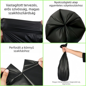 Mobil WC-tisztító zsák Eldobható WC-különlegesség terhes nőknek és időseknek WC-lebomló, vastagított szemeteszsák