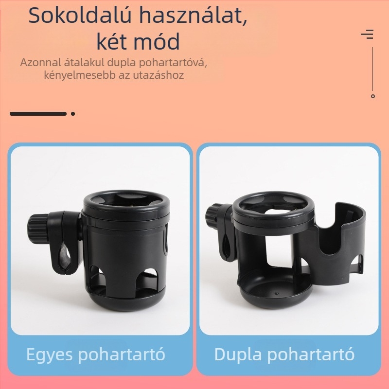 Határokon átnyúló Amazon babakocsi, kettő az egyben forgó pohártartó, biztonsági ülés, elektromos autós vizespalack, dupla pohártartó