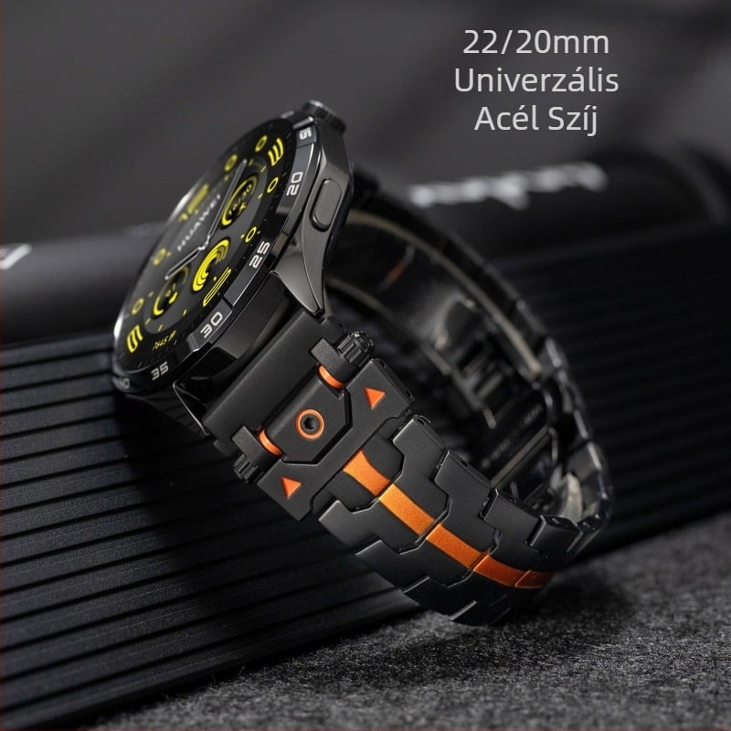 Huawei GT5 szíj Watch4pro rozsdamentes acél szíj Iron Man Xiaomi fémszíj 22 mm-es szíj