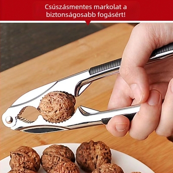 Rozsdamentes acél aszalt gyümölcsös csipesz fenyőmagos csipesz háztartási diós csipesz mogyorós kis pekándiós fogó nyitott nagykereskedelem