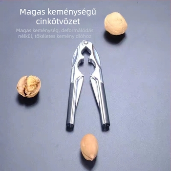 Rozsdamentes acél aszalt gyümölcsös csipesz fenyőmagos csipesz háztartási diós csipesz mogyorós kis pekándiós fogó nyitott nagykereskedelem