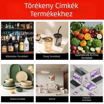 Törékeny termékek címkéje törékeny kínai és angol figyelmeztető címke bevont papír expressz logisztikai csomagolás törékeny címke