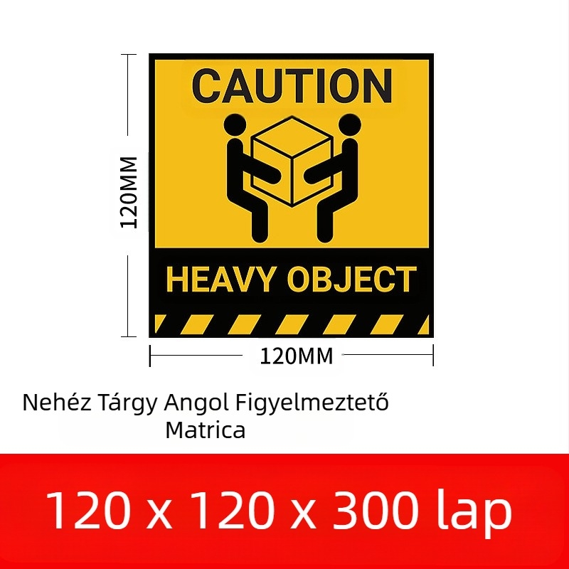 Törékeny termékek címkéje törékeny kínai és angol figyelmeztető címke bevont papír expressz logisztikai csomagolás törékeny címke