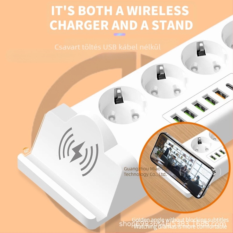 Orosz elosztó, többfunkciós elosztó vezetékkel, 3 m-es európai szabványú aljzat, 220 V-os európai szabványú elosztó