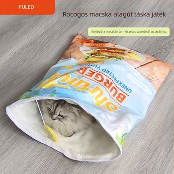 Határokon átnyúló macskafészek hálózsák hangpapír gyapjúval bélelt meleg macskafészek macska hálózsák macska puha fészek macska ősz és tél
