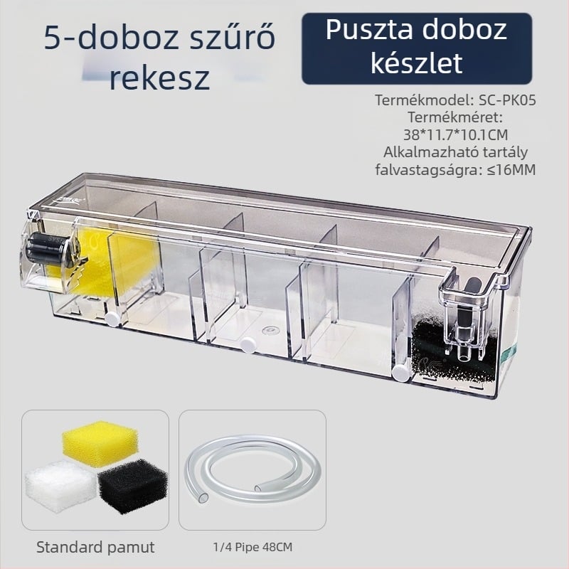Akvárium szűrő víztisztító ciklus három az egyben búvárszivattyú teknős akvárium tetején szűrődoboz oxigéntermelés integrált csepegtető doboz