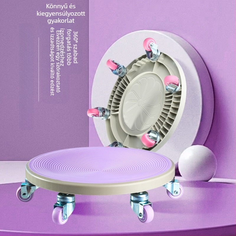 Második generációs hasizomerősítő kerék, hatkerekű csúszókorong, otthoni csendes hasizomkorong, hasizom edzés, fitneszfelszerelés, ugyanaz a modell, mint a Douyinnak