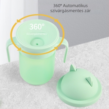Baba ivópohár 360°-os baba gyerek ivópohár ivópohár baba fulladásgátló pohár fogantyúval