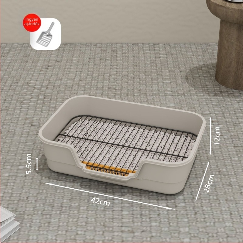 Vashálós kutyavécé, túlméretezett, fröccsenésgátló, magas kerítésű kutyapiszoár, nagy, közepes, kis kutyáknak, lapos, kisállat-kellékek