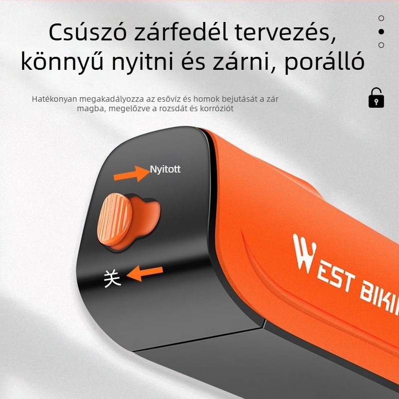 WEST BIKING kerékpárzár lopásgátló kulcszár hegyi kerékpár elektromos autó lánczár akkumulátoros autó lánczár