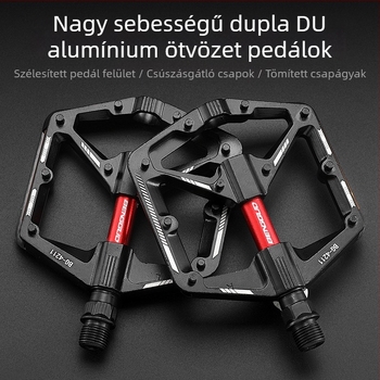 Kerékpárpedál országúti dupla DU alumínium ötvözet pedál kültéri csúszásgátló szélesítő hegyi kerékpár pedál országúti kerékpár