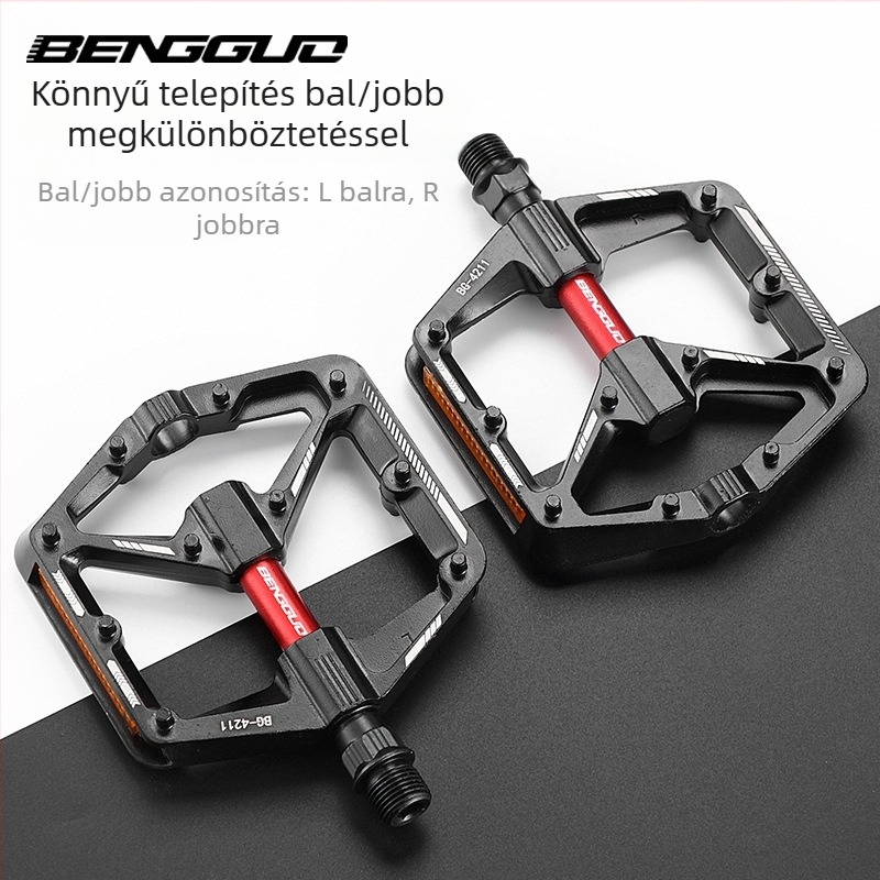 Kerékpárpedál országúti dupla DU alumínium ötvözet pedál kültéri csúszásgátló szélesítő hegyi kerékpár pedál országúti kerékpár