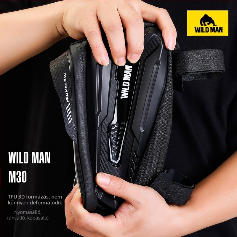 WILD MAN kemény héjú mountain bike első váztáska felső cső mobiltelefon érintőképernyős autó első nyeregtáska kerékpáros felszerelés táska