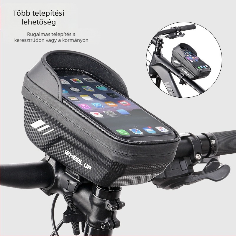 wheelup cross-border eva keményhéjú kerékpártáska első váztáska hegymászó esőálló mobiltelefontáska érintőképernyős felsőcső nyeregtáska