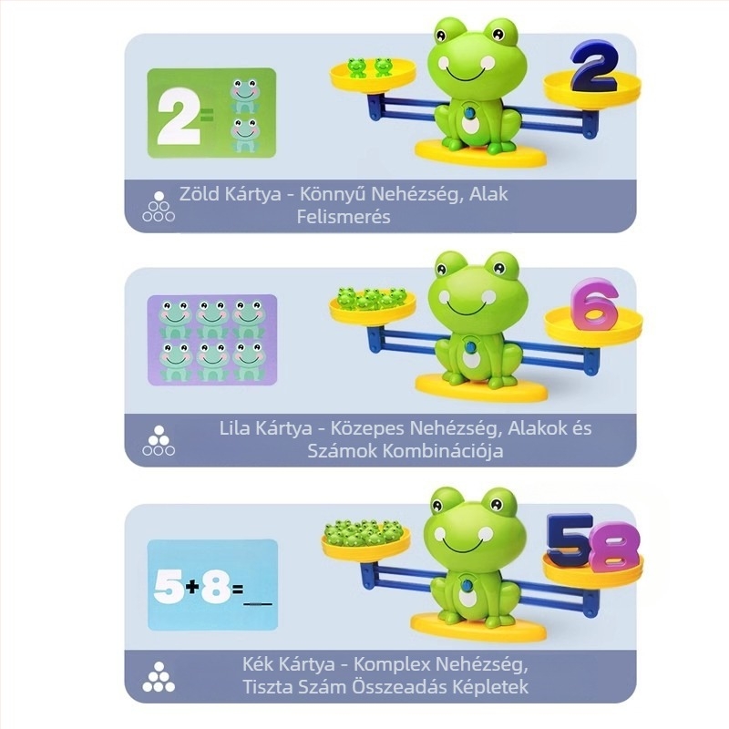 Gyermekek digitális béka egyensúly korai nevelési játék játék intelligencia fejlesztés baba kognitív logika gondolkodás tréning