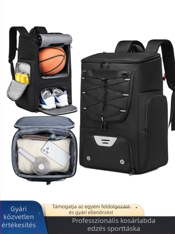 Határokon átnyúló, népszerű, multifunkcionális kosárlabda táska, edzőtáska, nagy kapacitású, praktikus hátizsák, vízálló, szigetelt hátizsák, hétköznapi táska