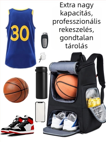 Határokon átnyúló, népszerű, multifunkcionális kosárlabda táska, edzőtáska, nagy kapacitású, praktikus hátizsák, vízálló, szigetelt hátizsák, hétköznapi táska