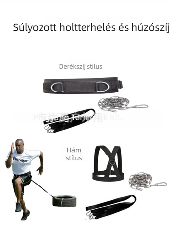 Szánkó atlétika toló-húzó terhelés robbanékony erőcsalád csúszásmentes szánkó szíj öv otthoni edzőfelszerelés