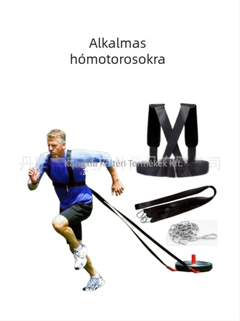 Szánkó atlétika toló-húzó terhelés robbanékony erőcsalád csúszásmentes szánkó szíj öv otthoni edzőfelszerelés