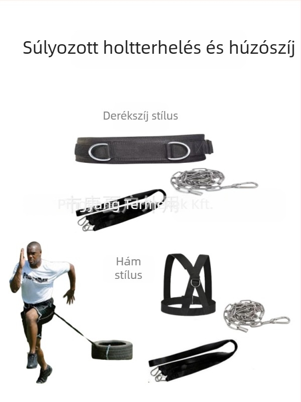 Szánkó atlétika toló-húzó terhelés robbanékony erőcsalád csúszásmentes szánkó szíj öv otthoni edzőfelszerelés