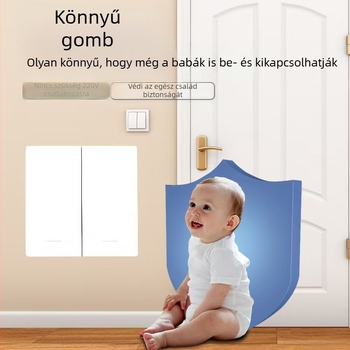 Öngeneráló vezeték nélküli kapcsoló háztartási egyvezérlősről kettős vezérlősre, többvezérlősre, vezeték nélküli, véletlenszerű, pasztamentes, elemmentes, egyszerű megnyomás