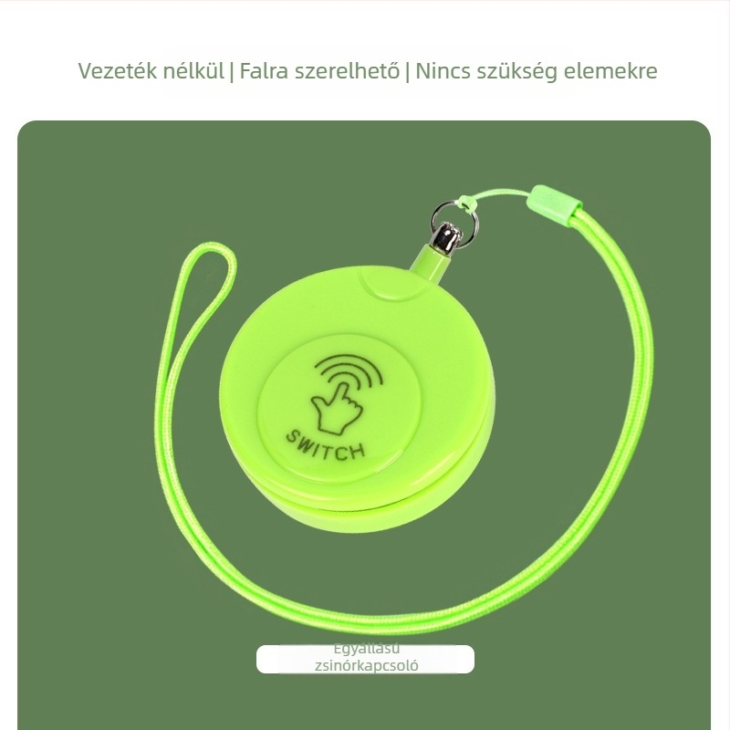Öngeneráló vezeték nélküli kapcsoló háztartási egyvezérlősről kettős vezérlősre, többvezérlősre, vezeték nélküli, véletlenszerű, pasztamentes, elemmentes, egyszerű megnyomás