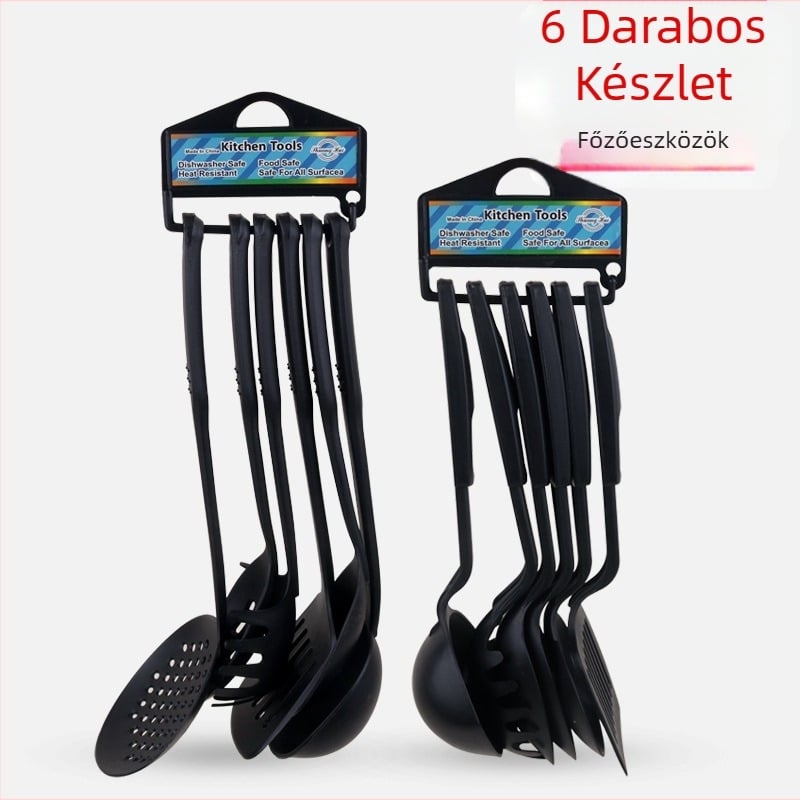 Konyhai főzőspapula eszköz, egy darabos műanyag nejlon konyhai eszközök, hat darabos tapadásmentes spatula készlet